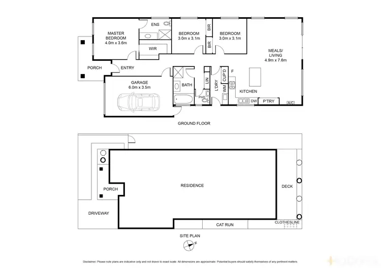 Floorplan of Homely house listing, 45A Powell Street West, Ocean Grove VIC 3226