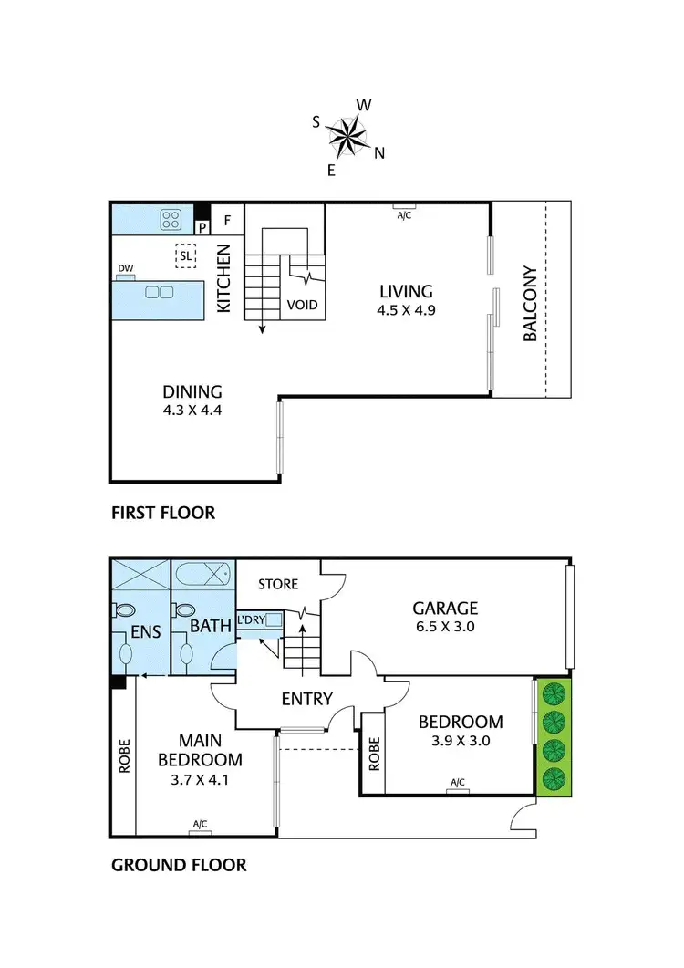Floorplan of Homely townhouse listing, 17 Reillys Way, Clifton Hill VIC 3068