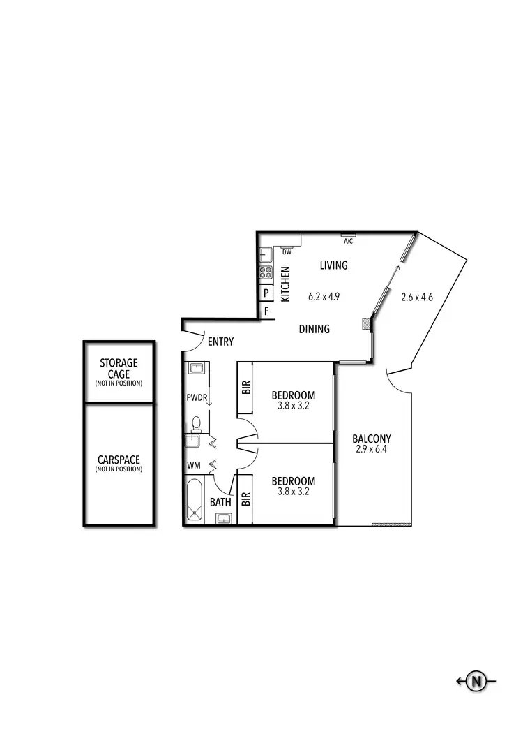 Floorplan of Homely apartment listing, 110/480 Albion Street, Brunswick West VIC 3055