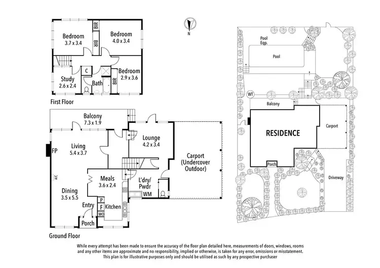 Floorplan of Homely house listing, 16 Dalvey Street, Heidelberg VIC 3084