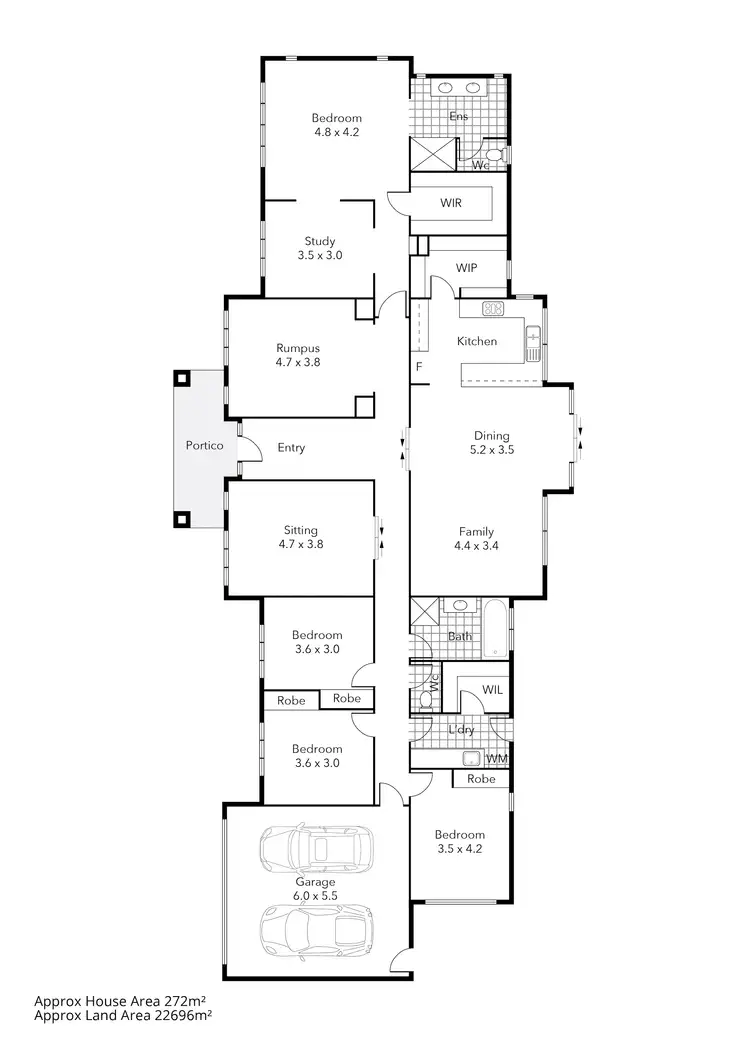 Floorplan of Homely house listing, 19 Kennedy Lane, Creswick VIC 3363