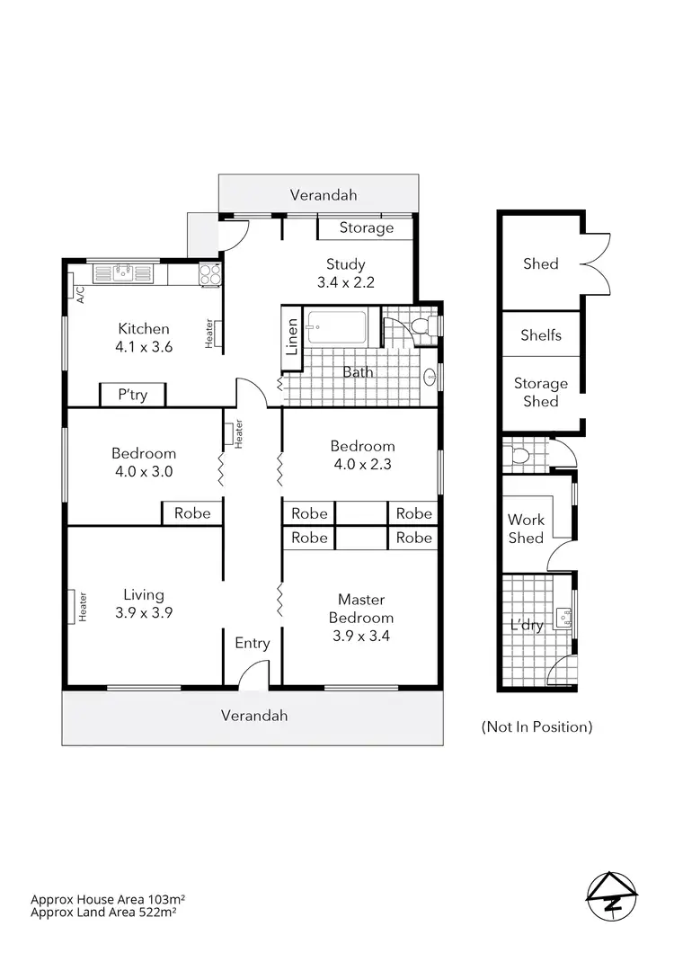 Floorplan of Homely house listing, 524 Mair Street, Ballarat Central VIC 3350