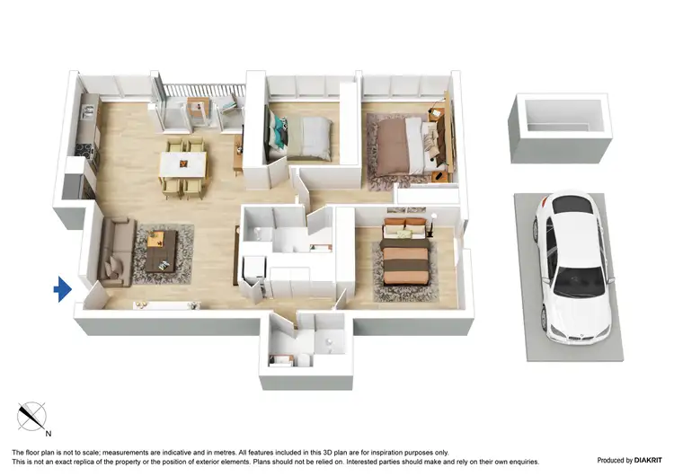 Floorplan of Homely apartment listing, 1914/560 Lonsdale Street, Melbourne VIC 3000