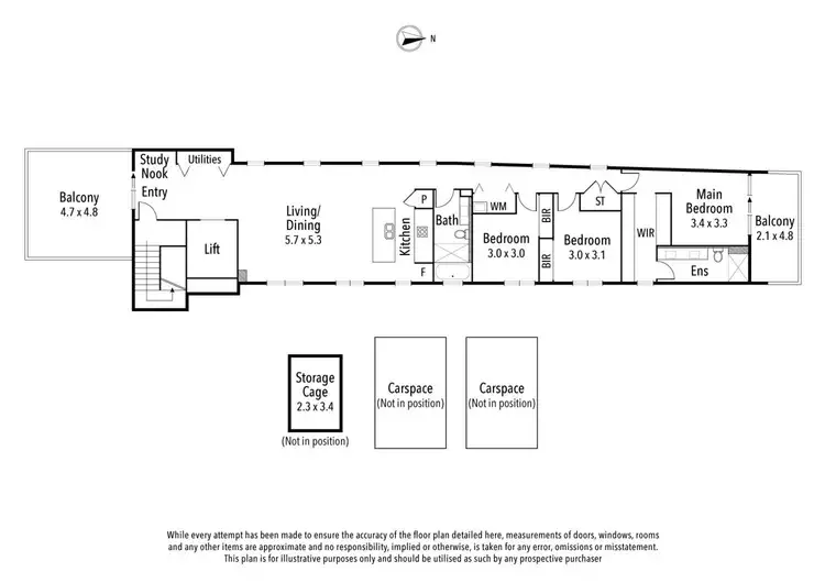 Floorplan of Homely apartment listing, 301/11 Livingstone Street, Ivanhoe VIC 3079
