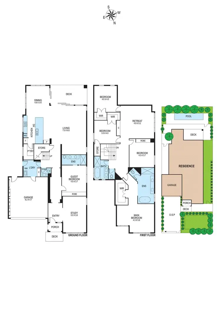 Floorplan of Homely house listing, 6 Hastings Street, Mckinnon VIC 3204
