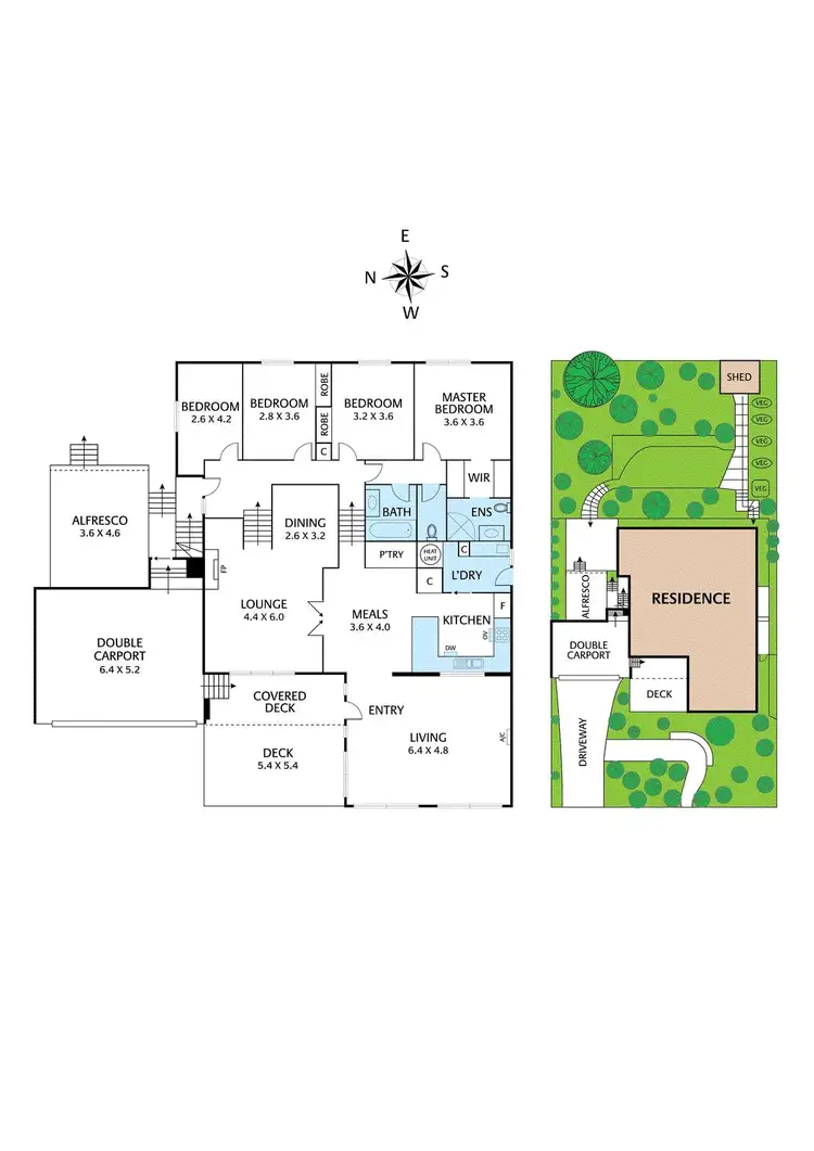Floorplan of Homely house listing, 6 Hartland Way, Eltham VIC 3095