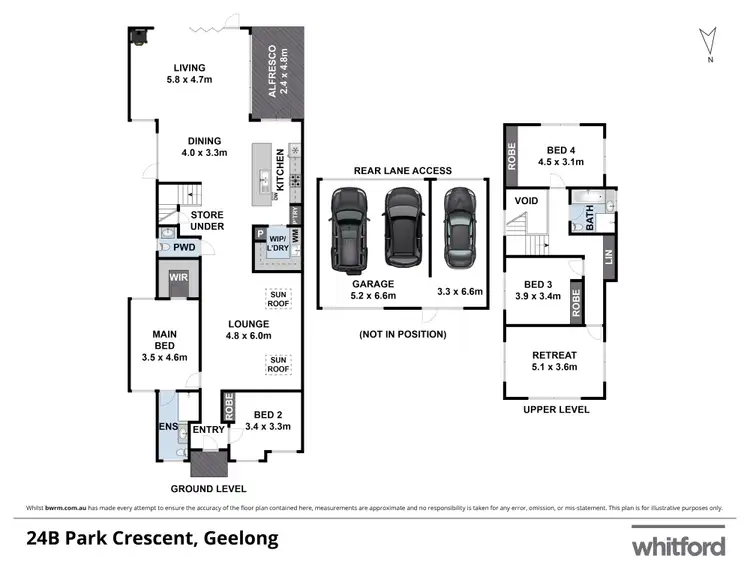 Floorplan of Homely house listing, 24b Park Crescent, South Geelong VIC 3220