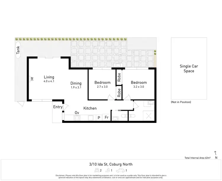 Floorplan of Homely unit listing, 3/10 Ida Street, Coburg North VIC 3058