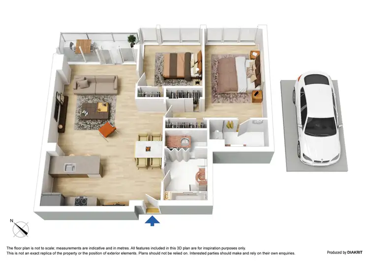 Floorplan of Homely apartment listing, 243/183 City Road, Southbank VIC 3006