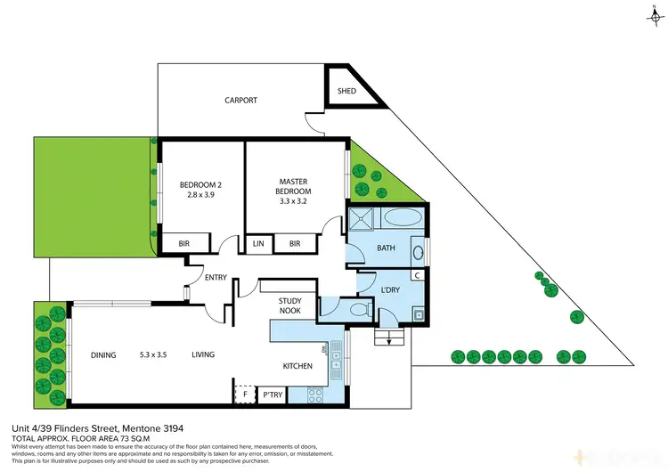 Floorplan of Homely unit listing, 4/39 Flinders Street, Mentone VIC 3194