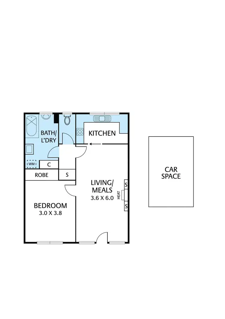 Floorplan of Homely apartment listing, 11/557 Glenferrie Road, Hawthorn VIC 3122