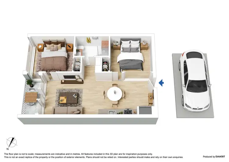Floorplan of Homely apartment listing, 3612/618 Lonsdale Street, Melbourne VIC 3000