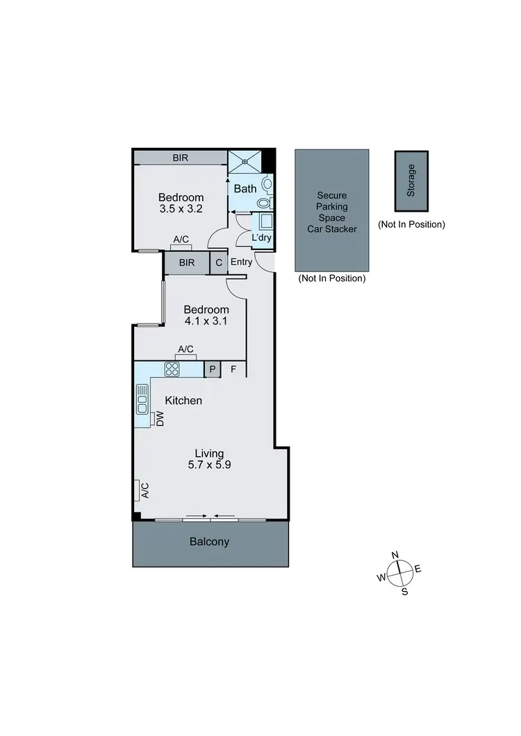 Floorplan of Homely apartment listing, 101/633 Centre Road, Bentleigh East VIC 3165