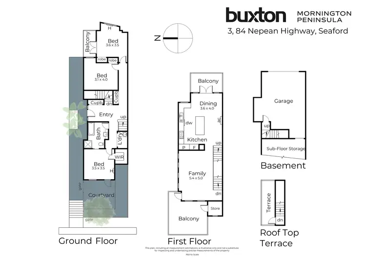 Floorplan of Homely townhouse listing, 3/84 Nepean Highway, Seaford VIC 3198