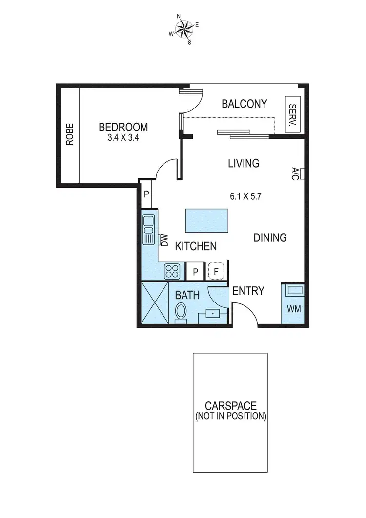 Floorplan of Homely apartment listing, 108/358 Hampton Street, Hampton VIC 3188