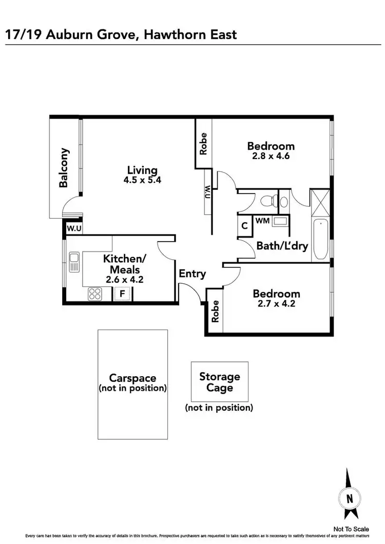 Floorplan of Homely apartment listing, 17/19 Auburn Grove, Hawthorn East VIC 3123