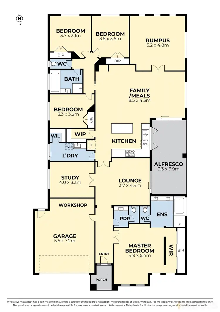 Floorplan of Homely house listing, 12 Grand Place, Tarneit VIC 3029