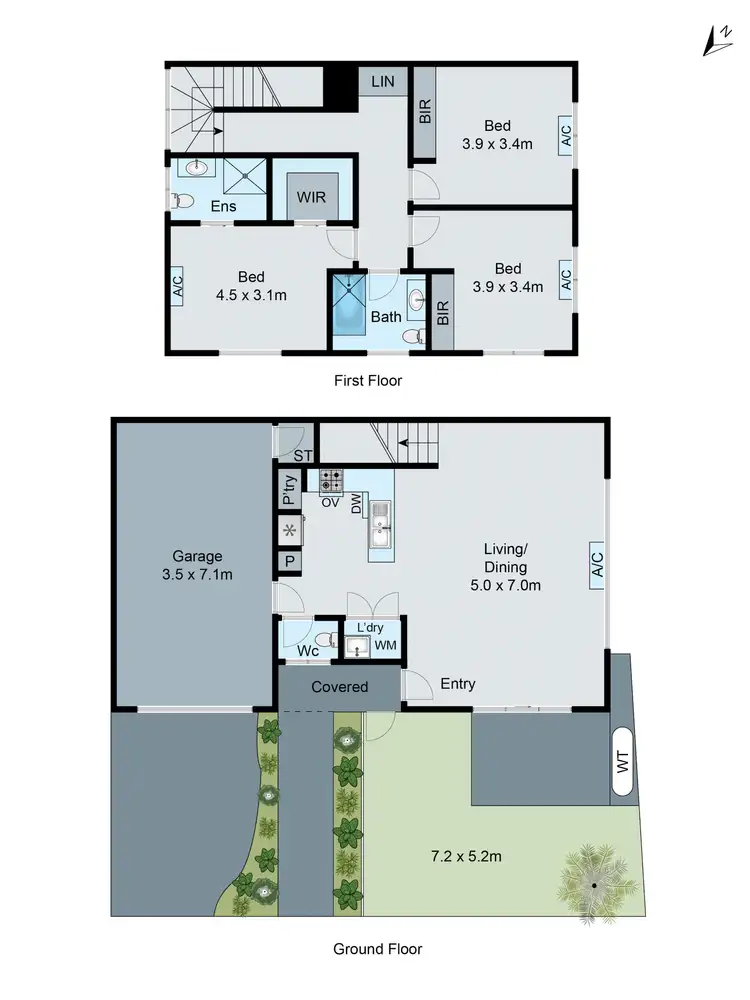 Floorplan of Homely townhouse listing, 1/4 Euroka Street, Chadstone VIC 3148