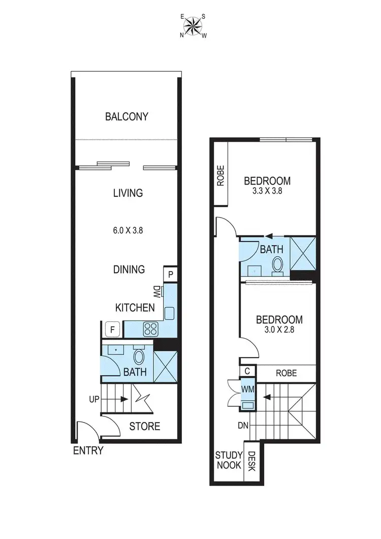 Floorplan of Homely apartment listing, 217/284-286 Highett Road, Highett VIC 3190
