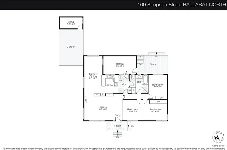 Floorplan of Homely house listing, 109 Simpson Street, Ballarat North VIC 3350