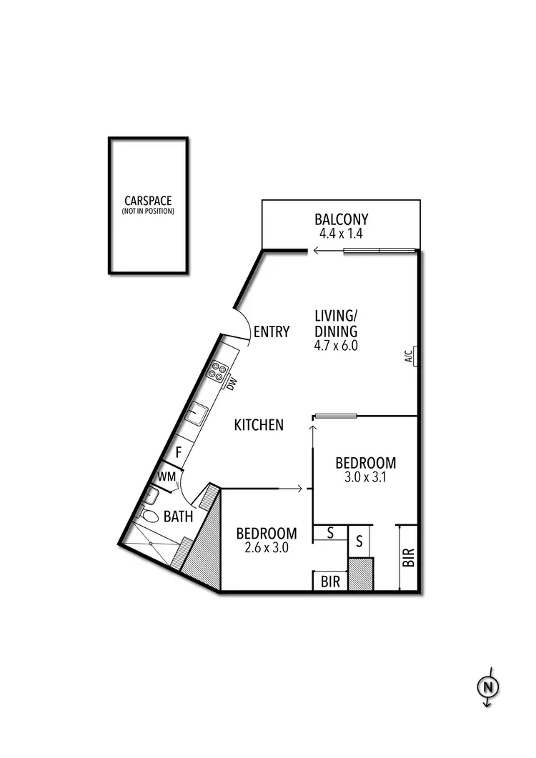 Floorplan of Homely apartment listing, 149/38 Mt Alexander Road, Travancore VIC 3032
