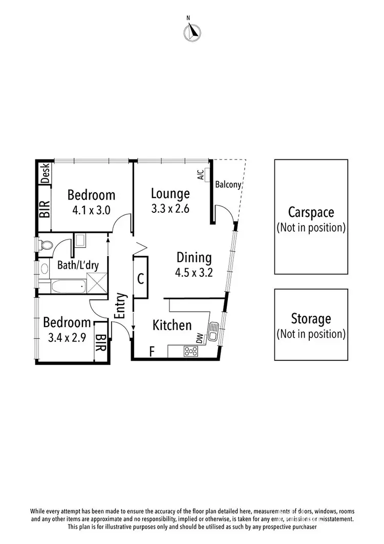 Floorplan of Homely apartment listing, 1/77 Yarra Street, Heidelberg VIC 3084