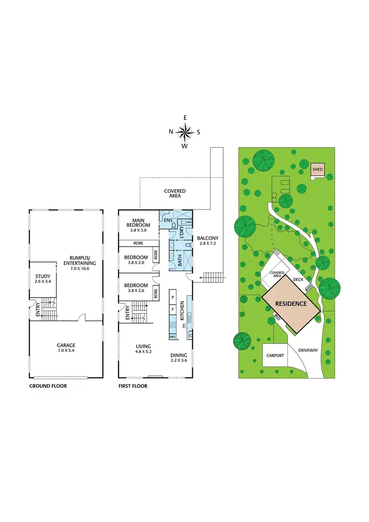 Floorplan of Homely house listing, 8 Brixton Avenue, Eltham North VIC 3095