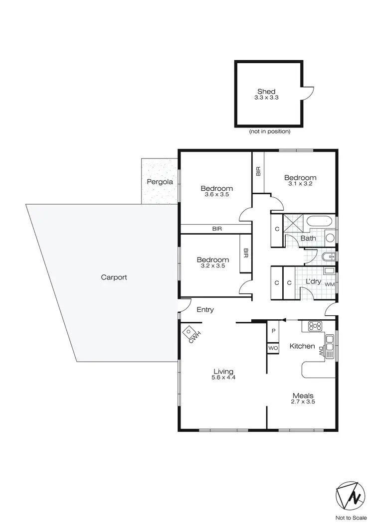 Floorplan of Homely house listing, 21 Lawrence Street, Sebastopol VIC 3356