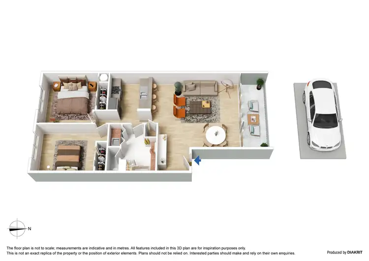 Floorplan of Homely apartment listing, 11/38 Wells Street, Southbank VIC 3006