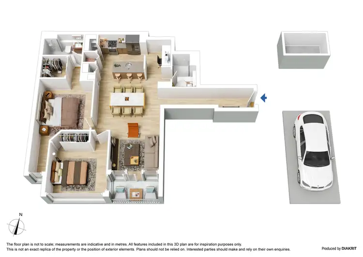Floorplan of Homely apartment listing, 201/560 Lonsdale Street, Melbourne VIC 3000