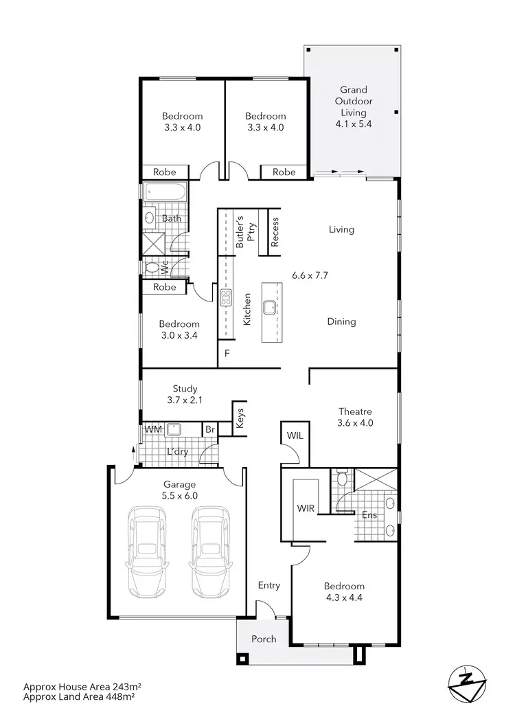 Floorplan of Homely house listing, 31 Grainger Parade, Lucas VIC 3350