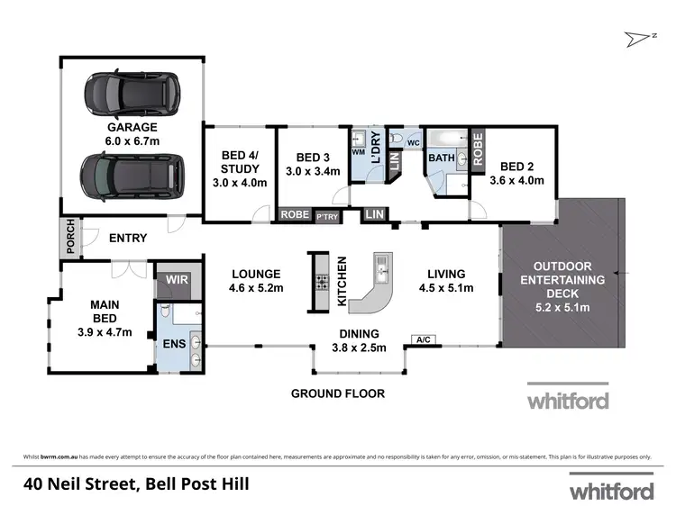 Floorplan of Homely house listing, 40 Neil Street, Bell Post Hill VIC 3215