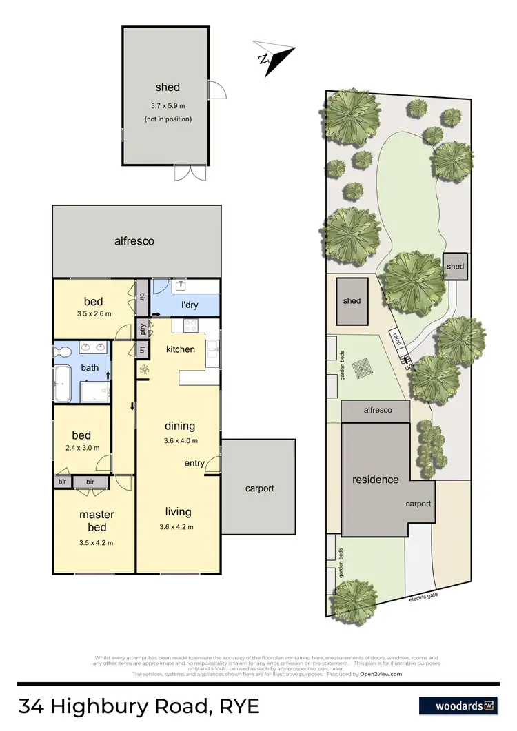 Floorplan of Homely house listing, 34 Highbury Road, Rye VIC 3941