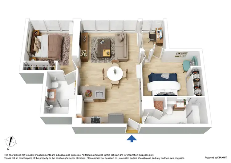 Floorplan of Homely apartment listing, 2903/60 ABeckett Street, Melbourne VIC 3000