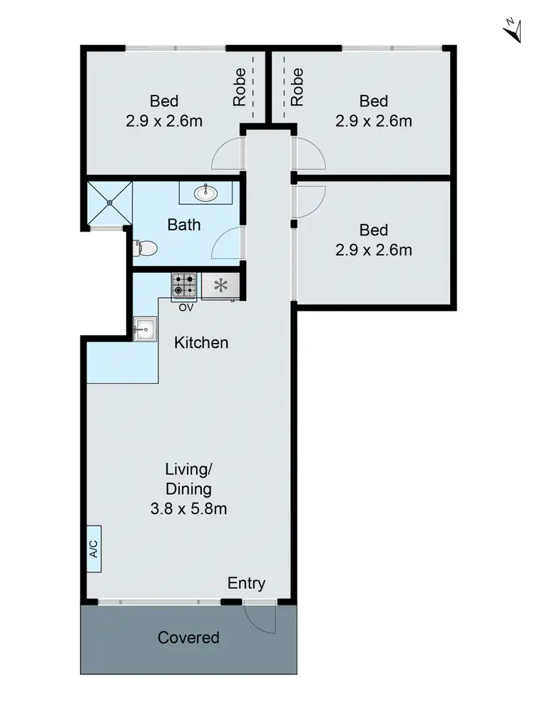 Floorplan of Homely unit listing, 6/1802-1806 Dandenong Road, Clayton VIC 3168