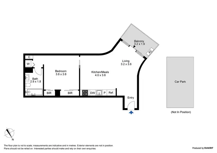 Floorplan of Homely apartment listing, 719/55 Queens Road, Melbourne VIC 3004