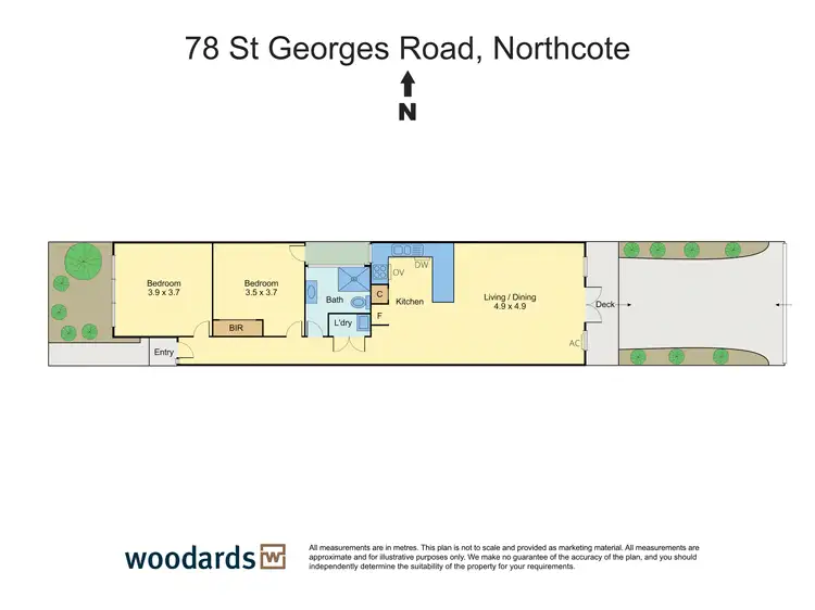 Floorplan of Homely house listing, 78 St Georges Road, Northcote VIC 3070