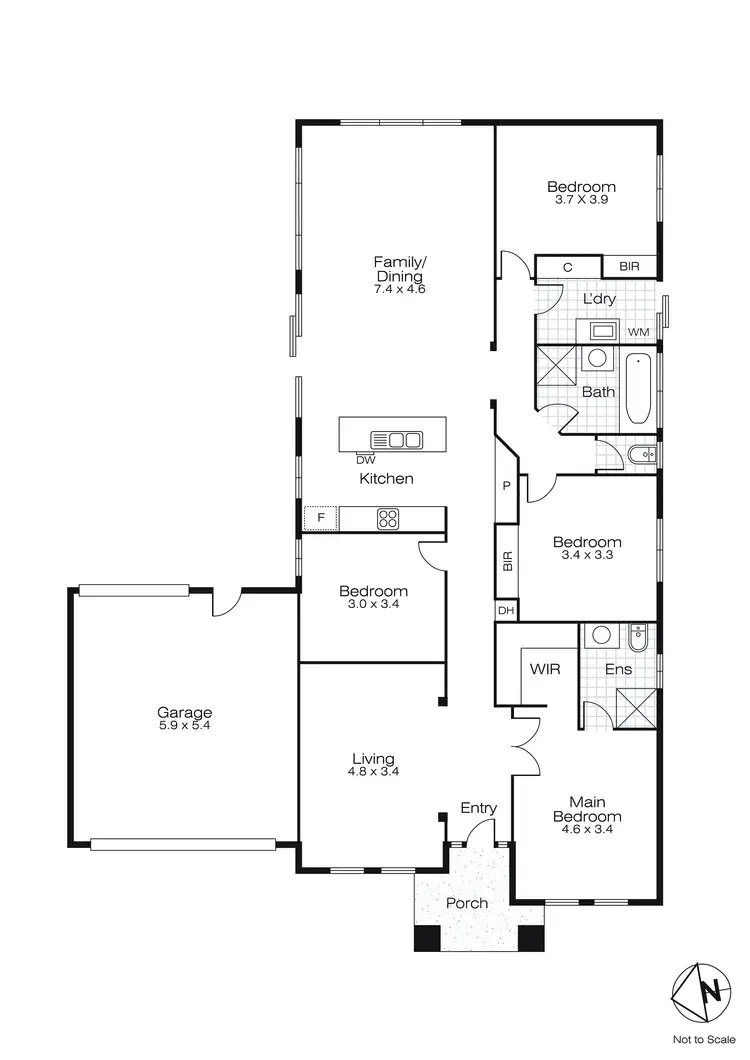 Floorplan of Homely house listing, 22 Holstein Close, Delacombe VIC 3356