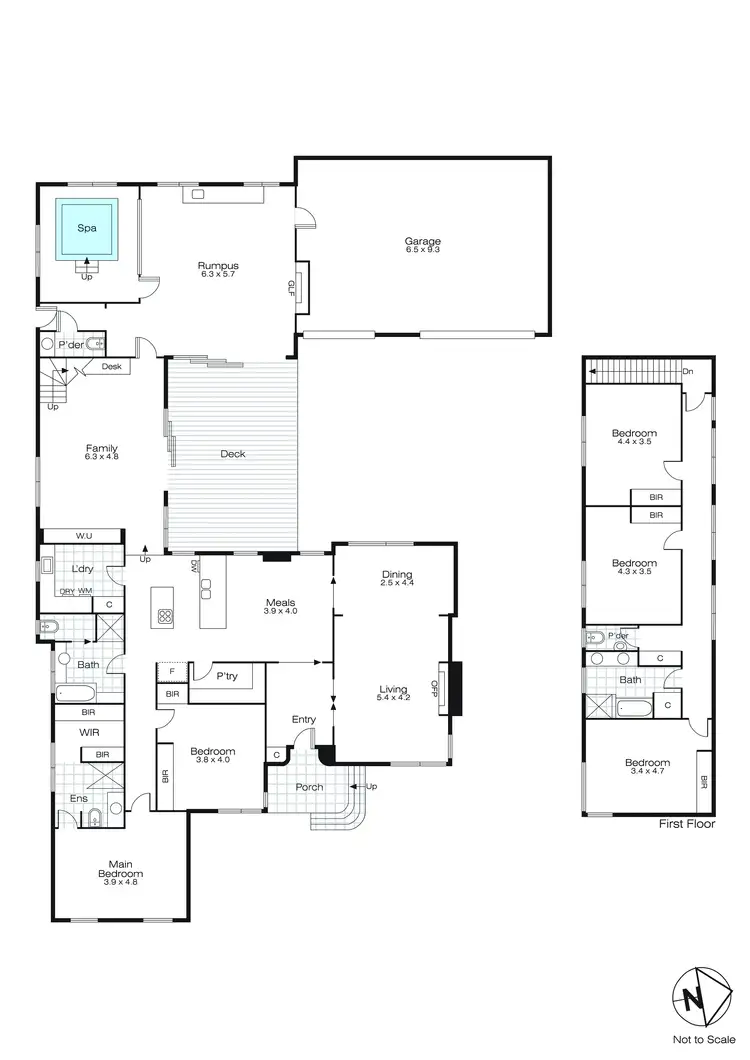 Floorplan of Homely house listing, 5 Haddon Street, Lake Wendouree VIC 3350