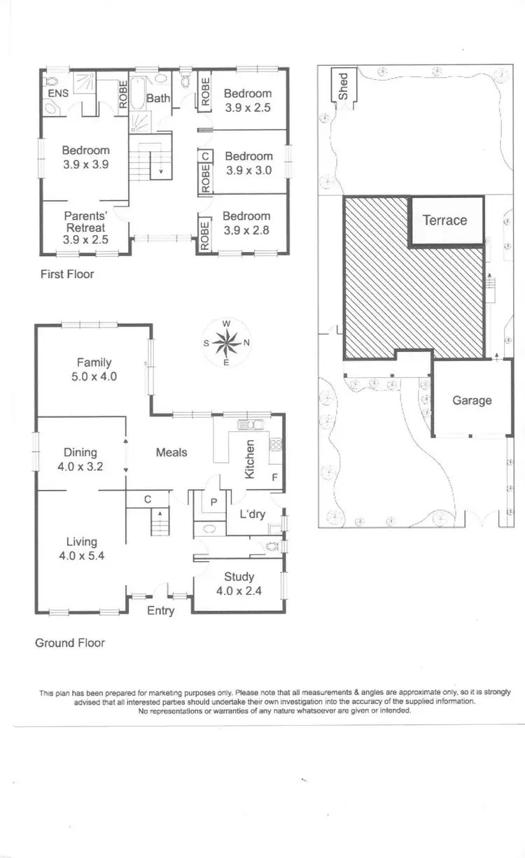 Floorplan of Homely house listing, 11 Fairfield Grove, Caulfield South VIC 3162