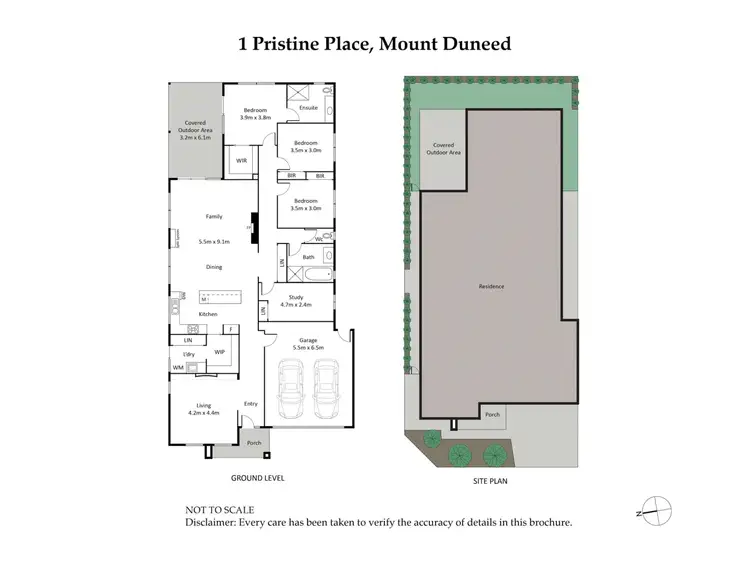 Floorplan of Homely house listing, 1 Pristine Place, Mount Duneed VIC 3217