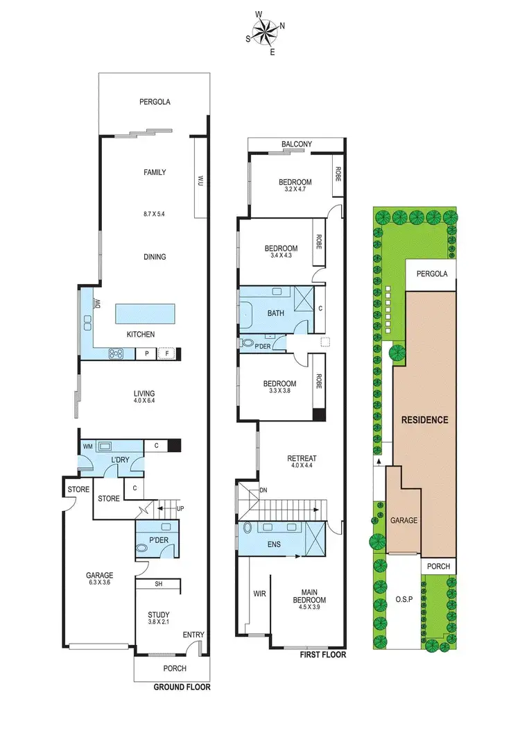 Floorplan of Homely townhouse listing, 33A Wright Street, Bentleigh VIC 3204
