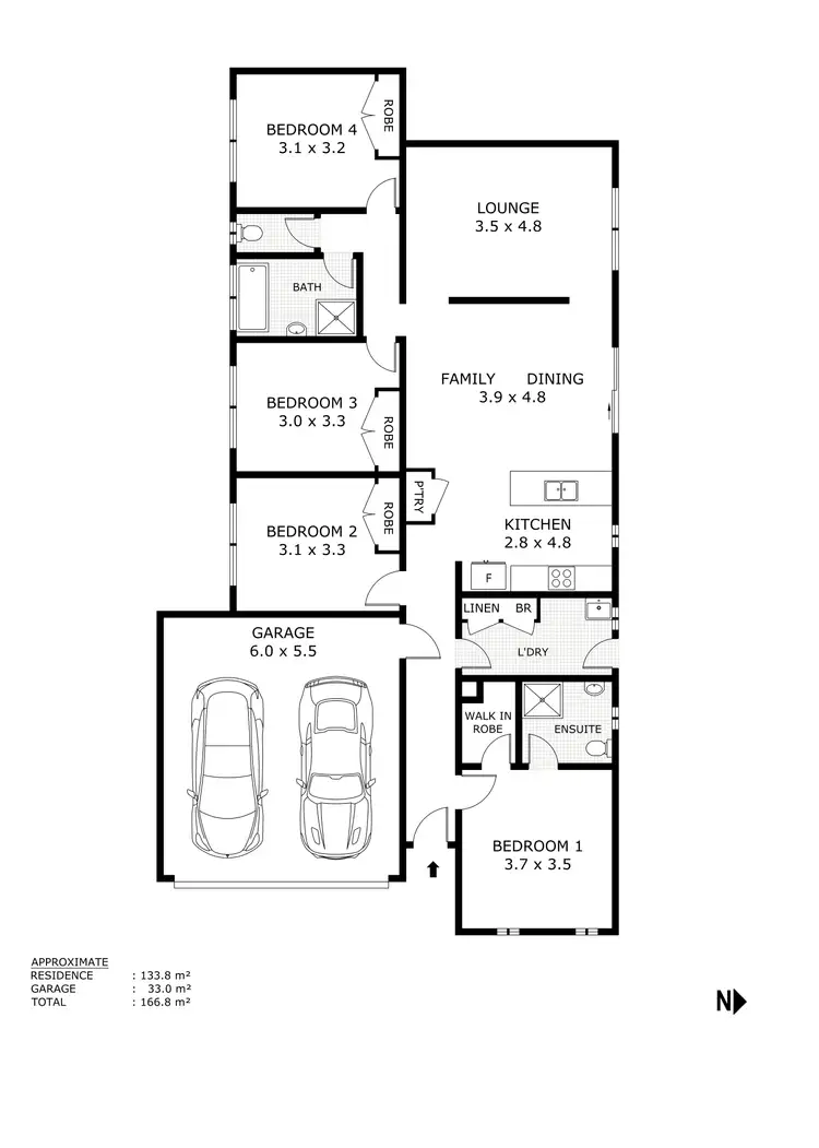 Floorplan of Homely house listing, 25 Mikada Blvd, Kilmore VIC 3764