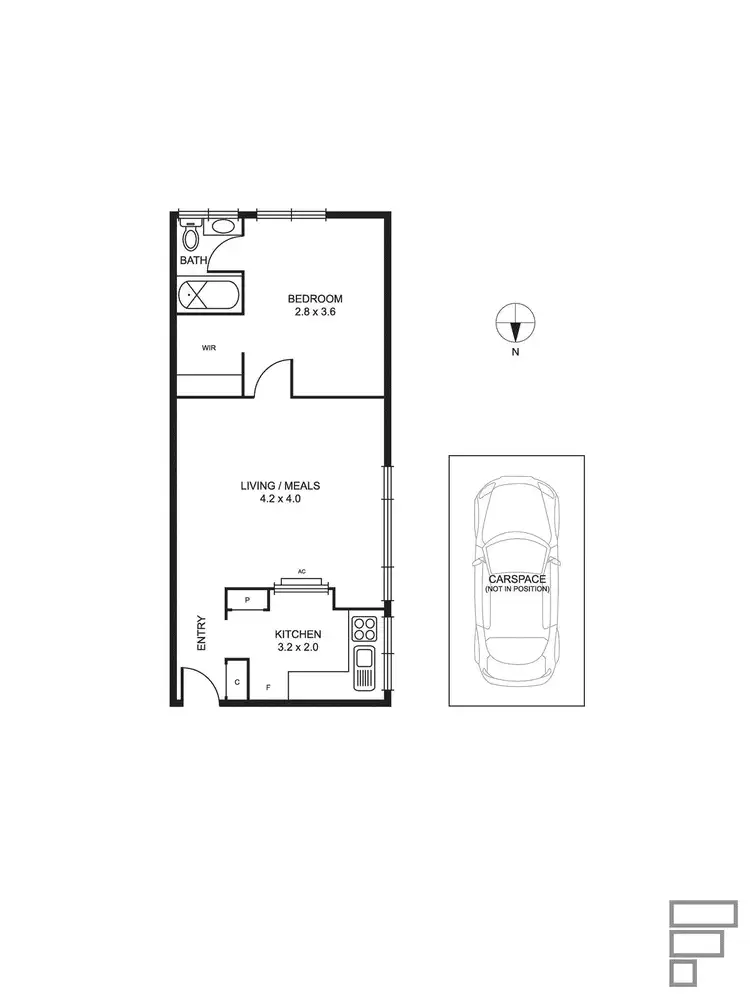 Floorplan of Homely apartment listing, 23/83 Westbury Street, St Kilda East VIC 3183