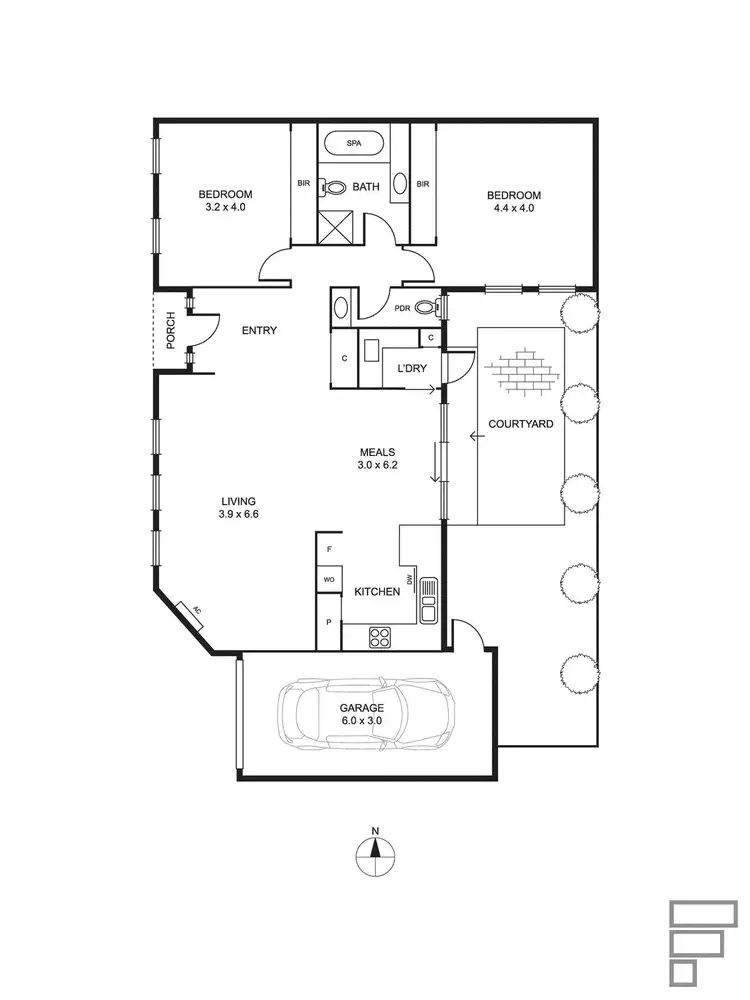 Floorplan of Homely unit listing, 2/45 Briggs Street, Caulfield VIC 3162