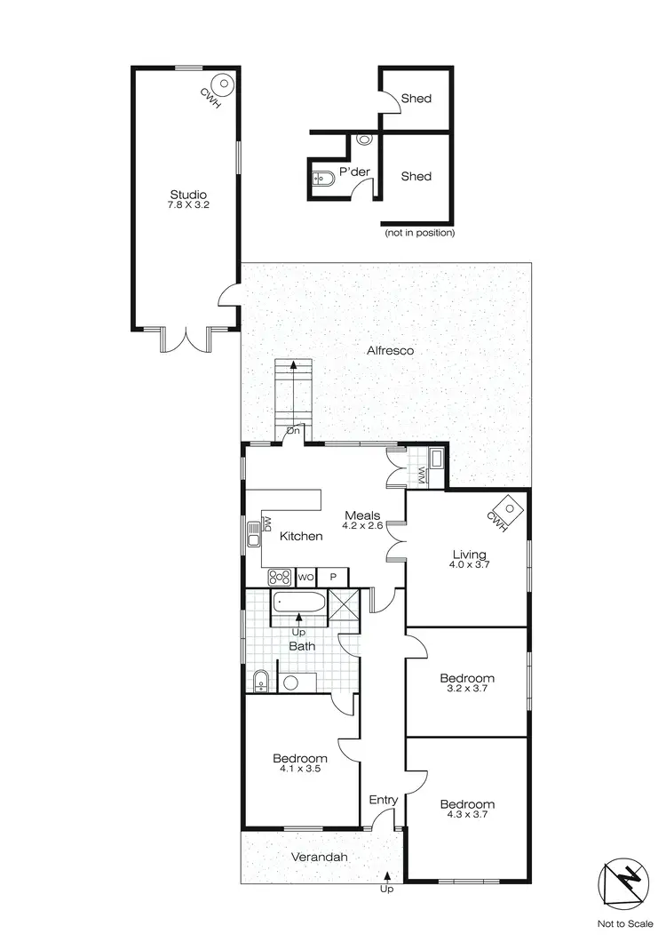 Floorplan of Homely house listing, 615 Bond Street, Golden Point VIC 3350