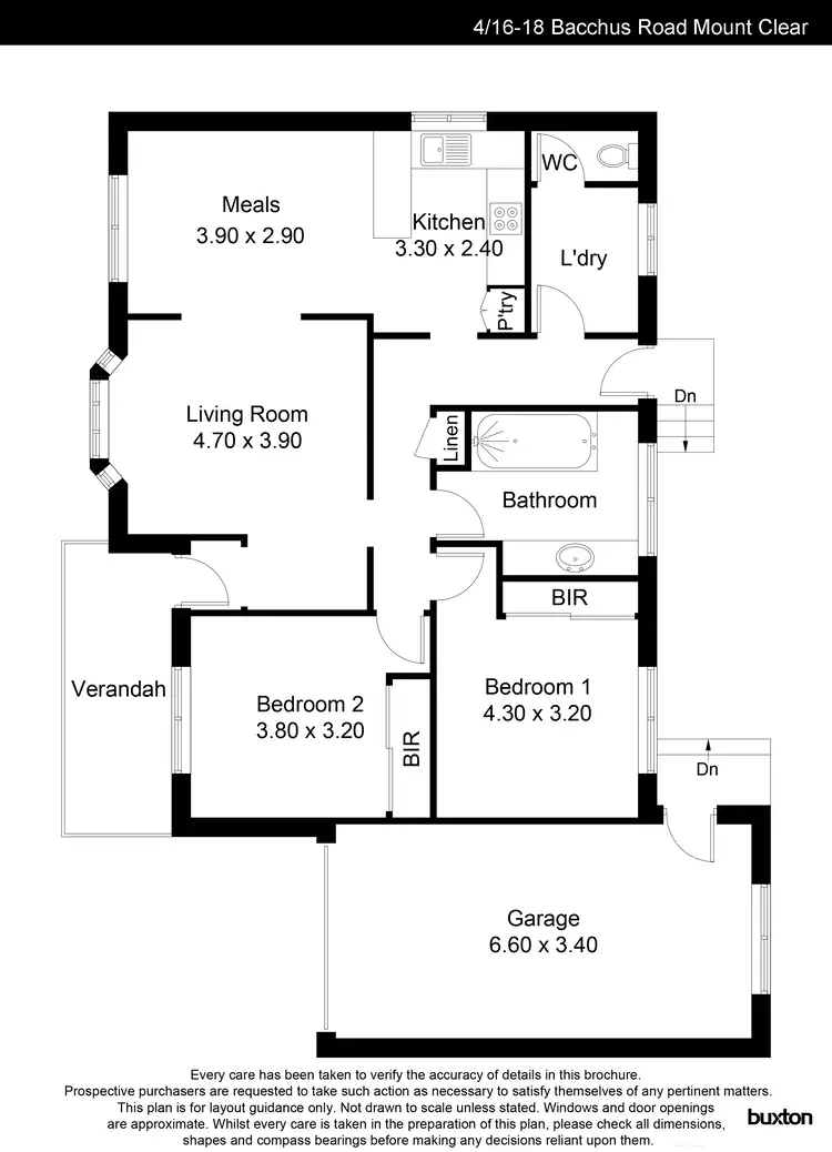 Floorplan of Homely house listing, 4/16-18 Bacchus Road, Mount Clear VIC 3350