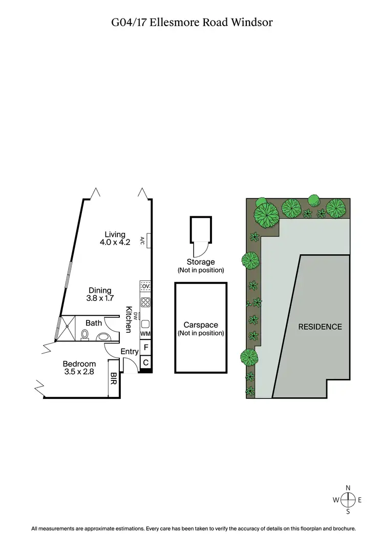 Floorplan of Homely apartment listing, G04/17 Ellesmere Road, Windsor VIC 3181