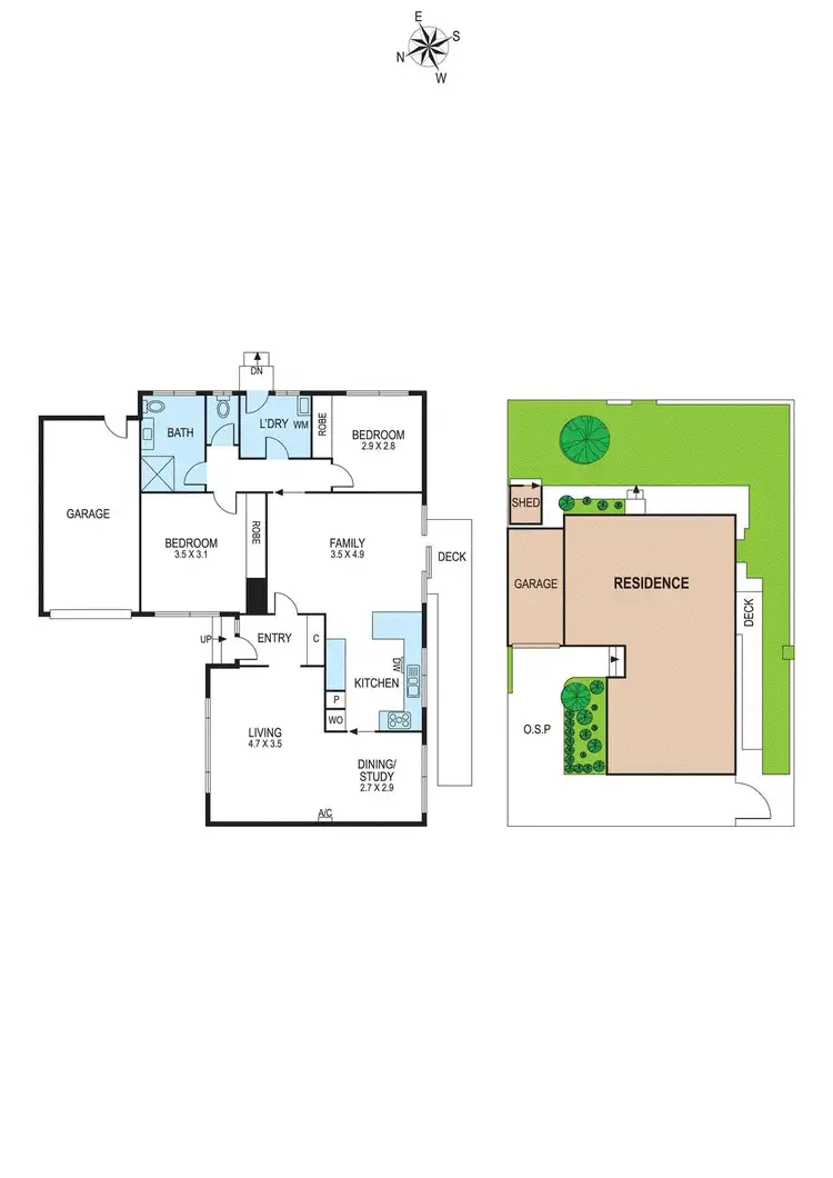 Floorplan of Homely unit listing, 2/14 North Avenue, Bentleigh VIC 3204