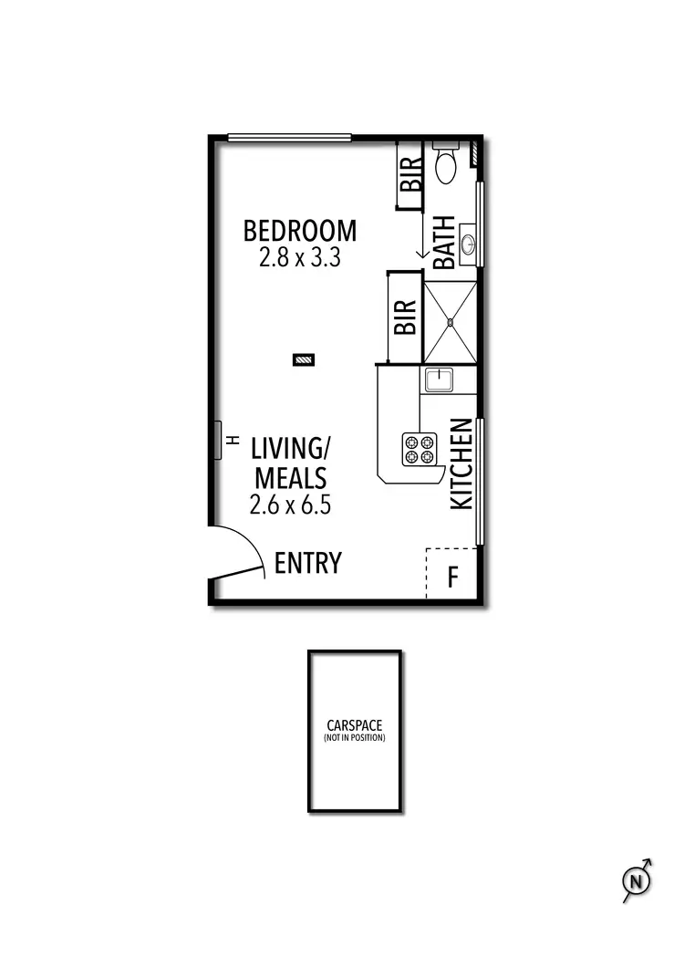 Floorplan of Homely apartment listing, 11/55 Napier Street, Fitzroy VIC 3065